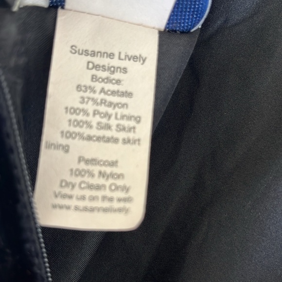 Susanne Lively Designs Velvet Tulle Sequin LongDress - Girls Size 8 - Picture 5 of 6